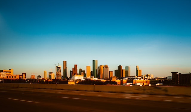 Houston town Skyline from a distance